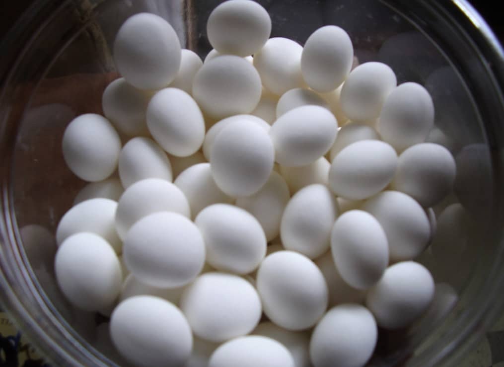 jar full of mothballs