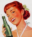 woman with bottle