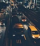 cars in the road